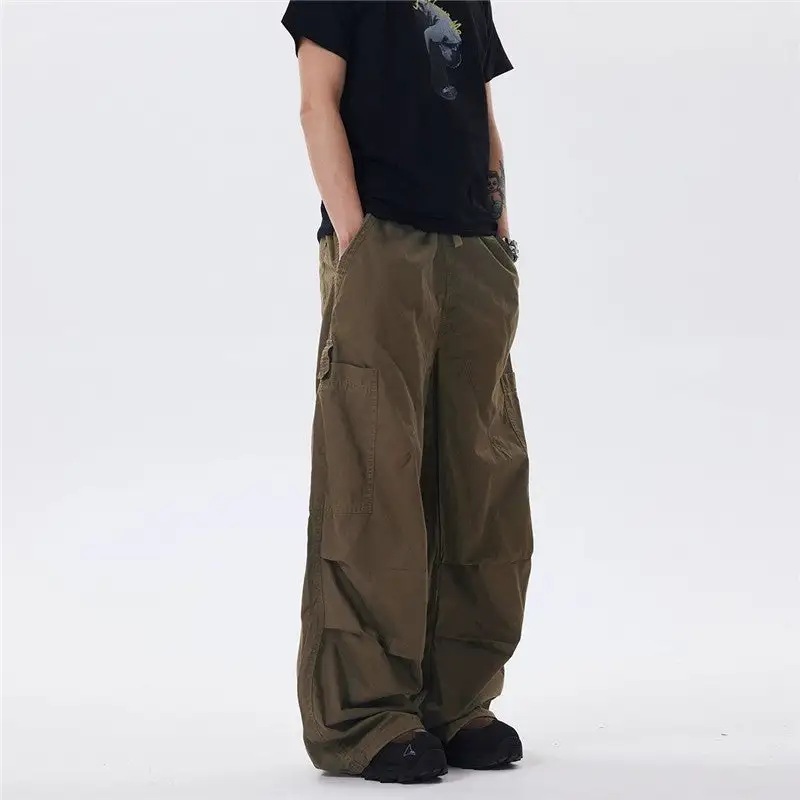 Women's Drawstring Parachute Cargo Pants