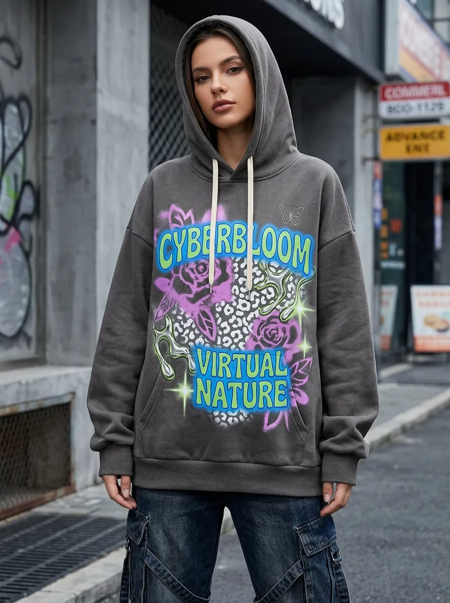 Men's Street Inspired Streetwear Floral Leopard T-Shirt
