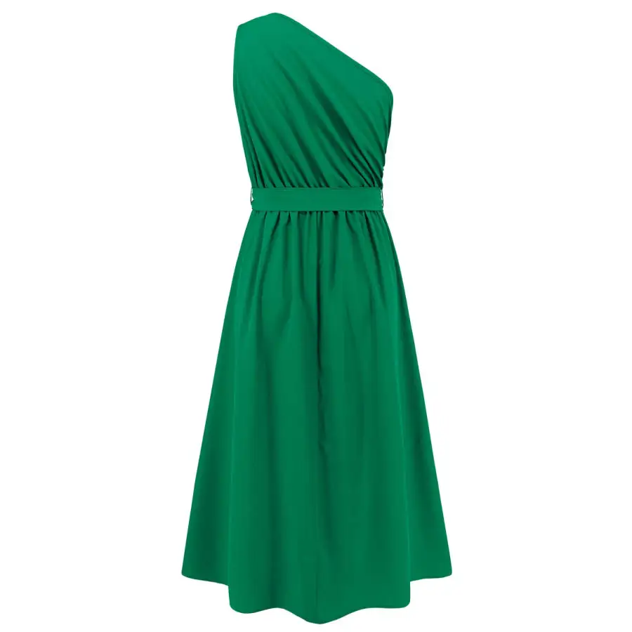 Single Single Shoulder Midi Dress
