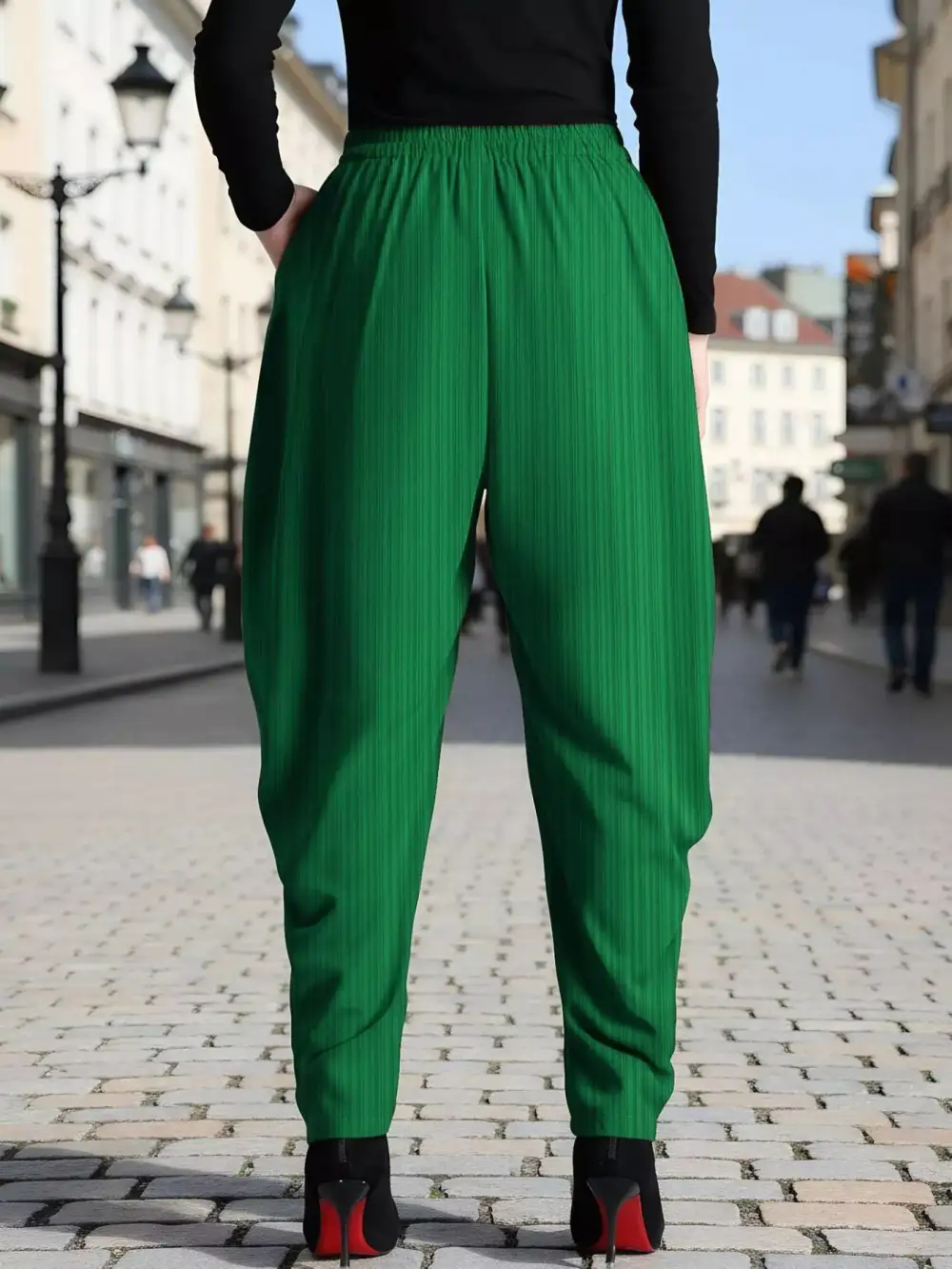 Plus Size Elastic Waist Causal Pants