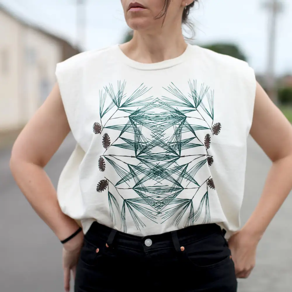 Coastal Pine Cotton Crop Tank
