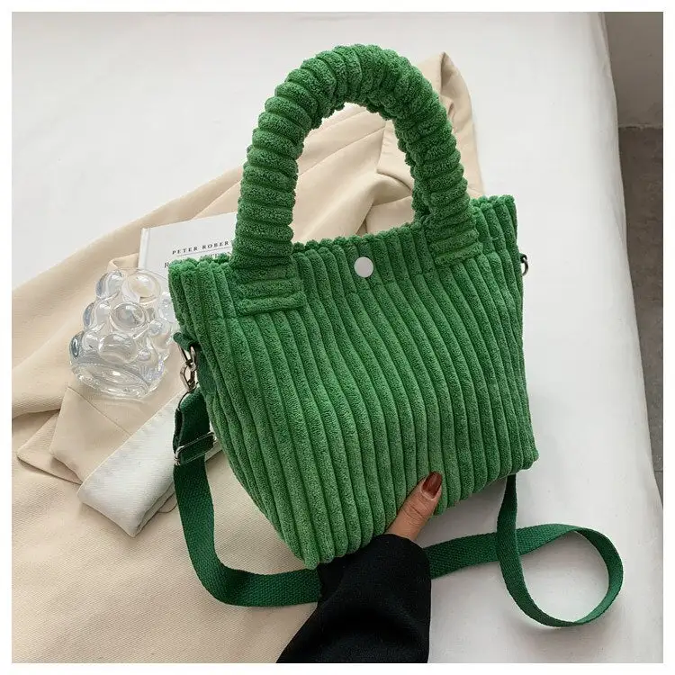 Chic Corduroy Crossbody Bag