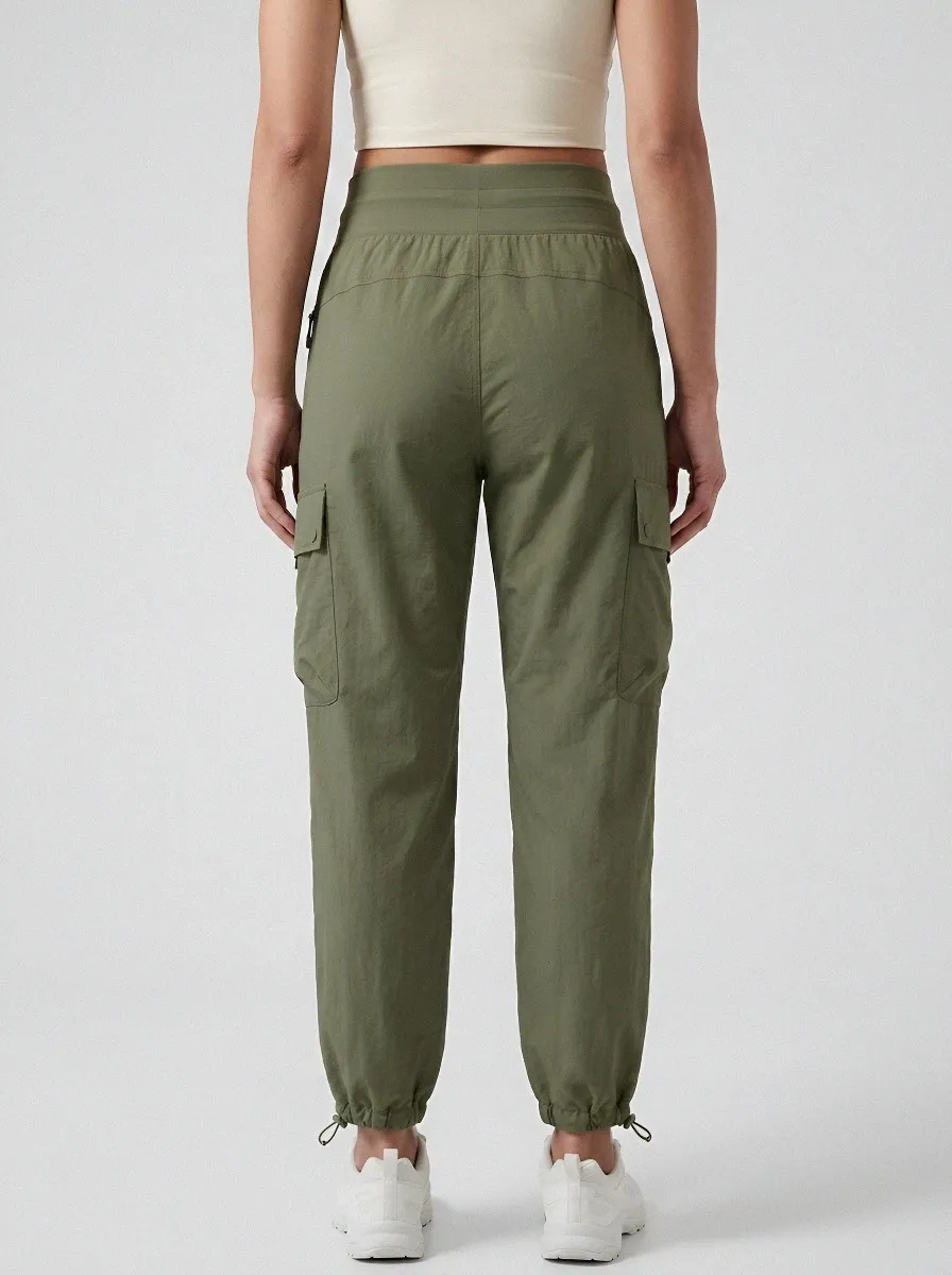 High-Rise Breathable Cargo Pants