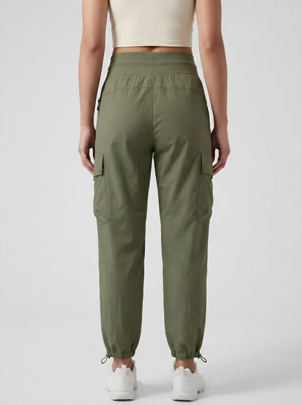 High-Rise Breathable Cargo Pants