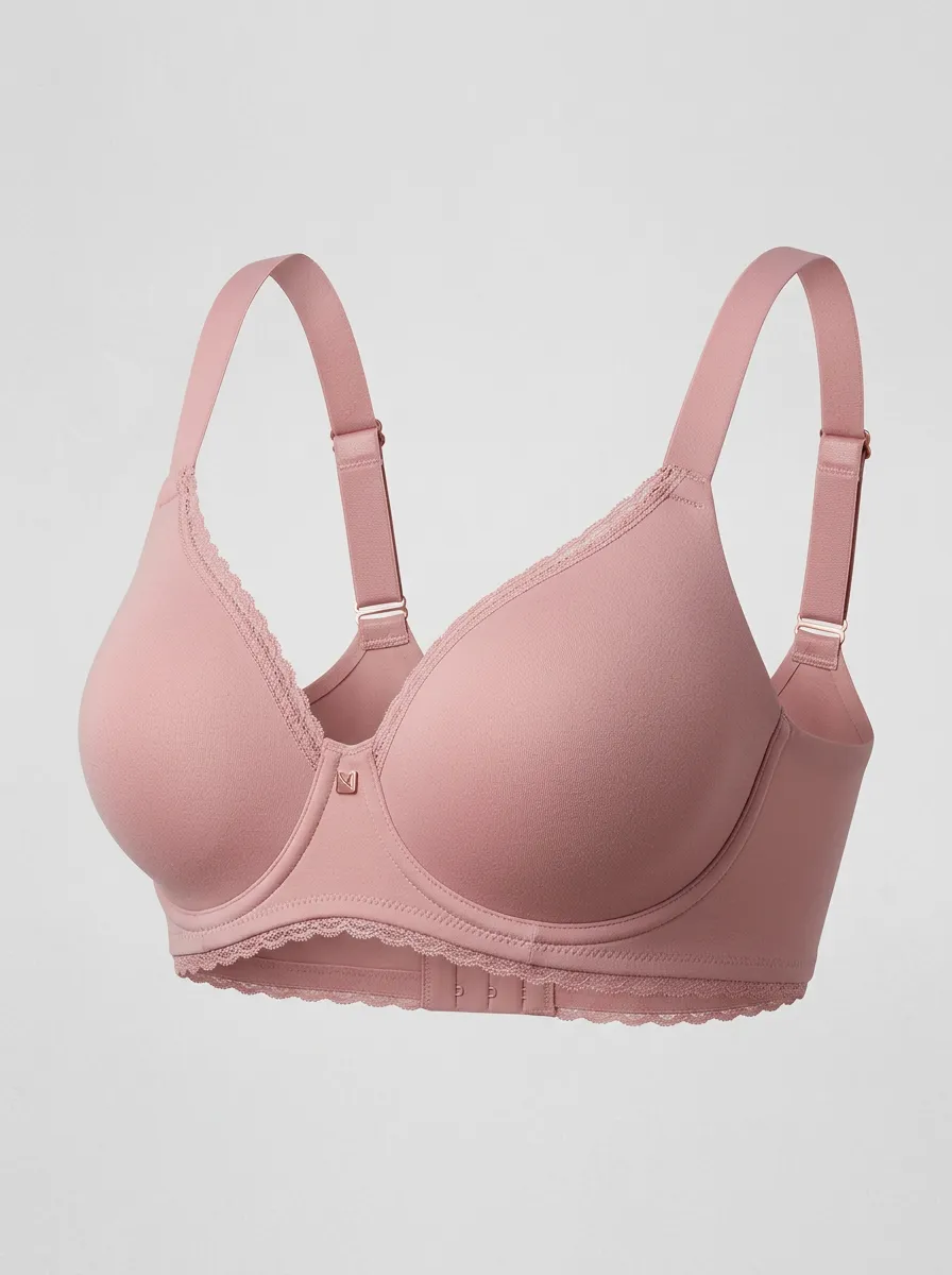 Women's Full-Coverage Lace-Trim Bra
