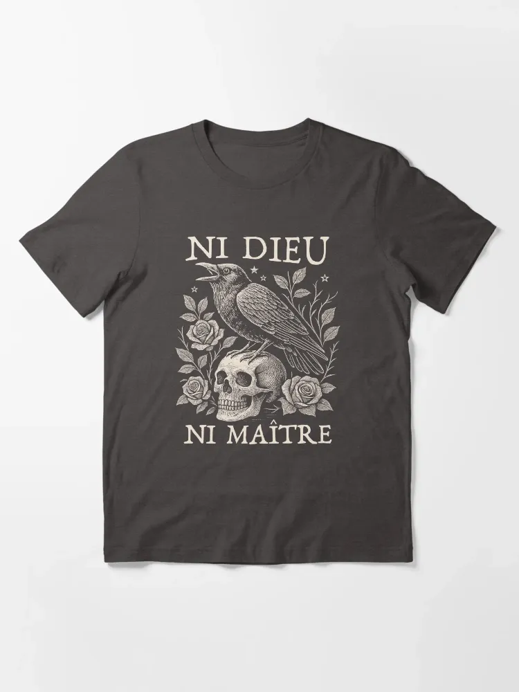 Women's Gothic Print Round-neck Short-Sleeve T-Shirt