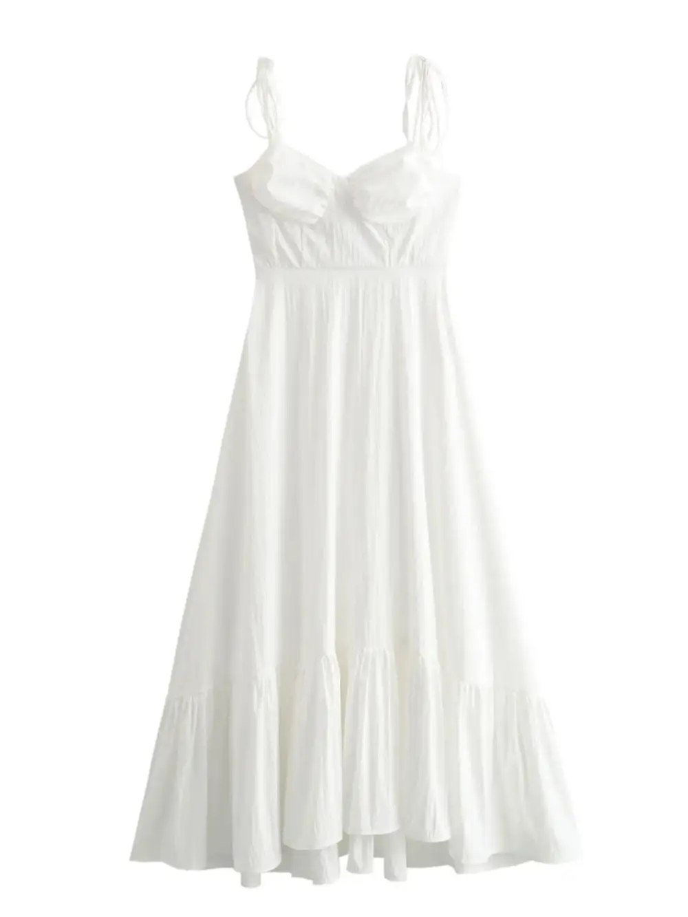 Plus Size Sweetheart Neck Tiered Maxi Dress