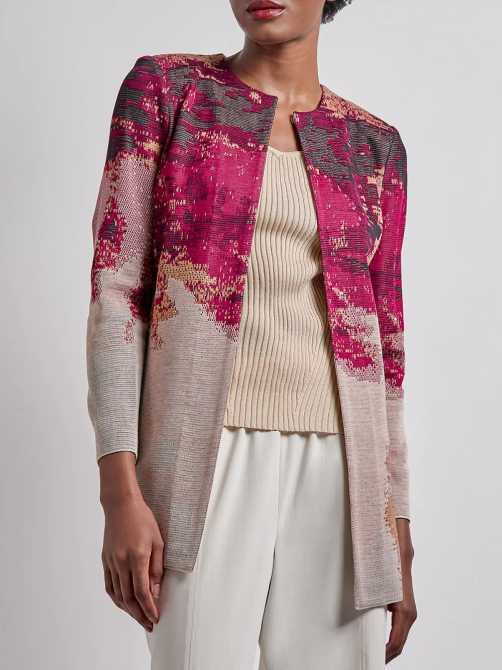 Jacquard Open Knitwear