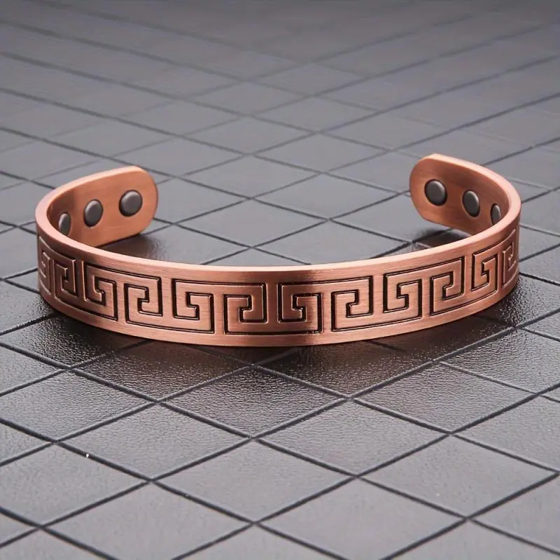 Magnetic Copper Vintage Minimalist Men's Bracelet