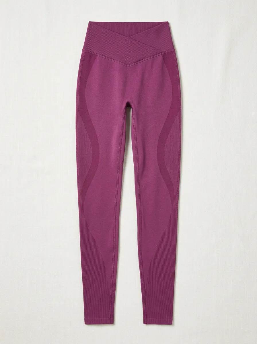 Women's Yoga Fitness Cross-Waist Seamless Printed Leggings