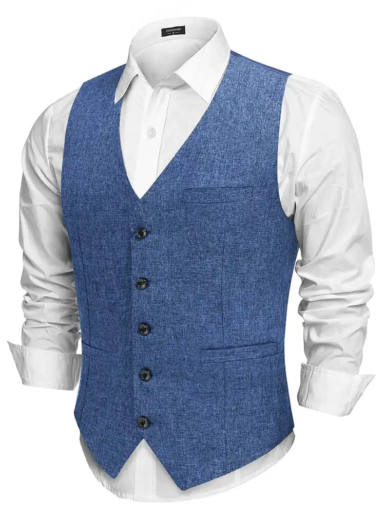 Formal Slim Fit Suit Vest Jacket