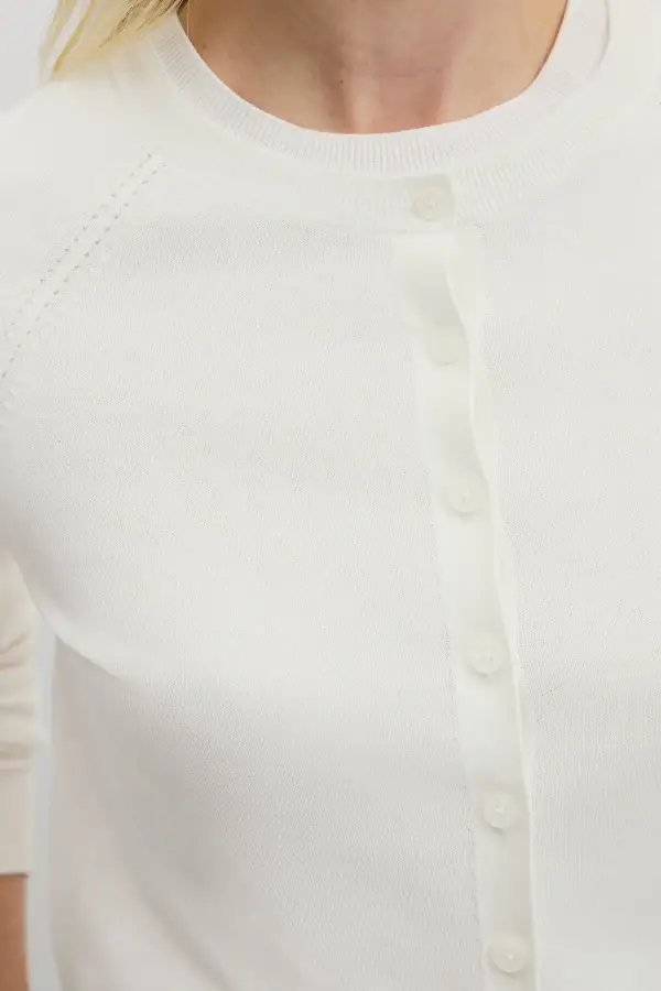 Women's Classic Pointelle Cardigan