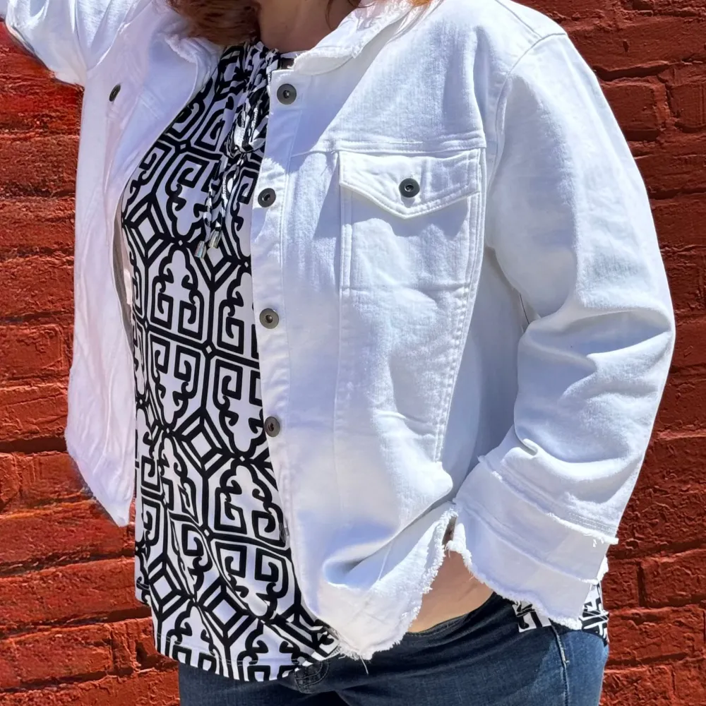 Three Quarter Sleeve Peasant Top