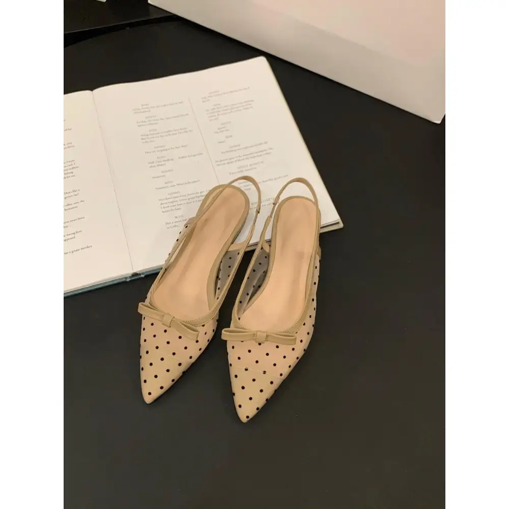 Polished Bow Detail Sandals