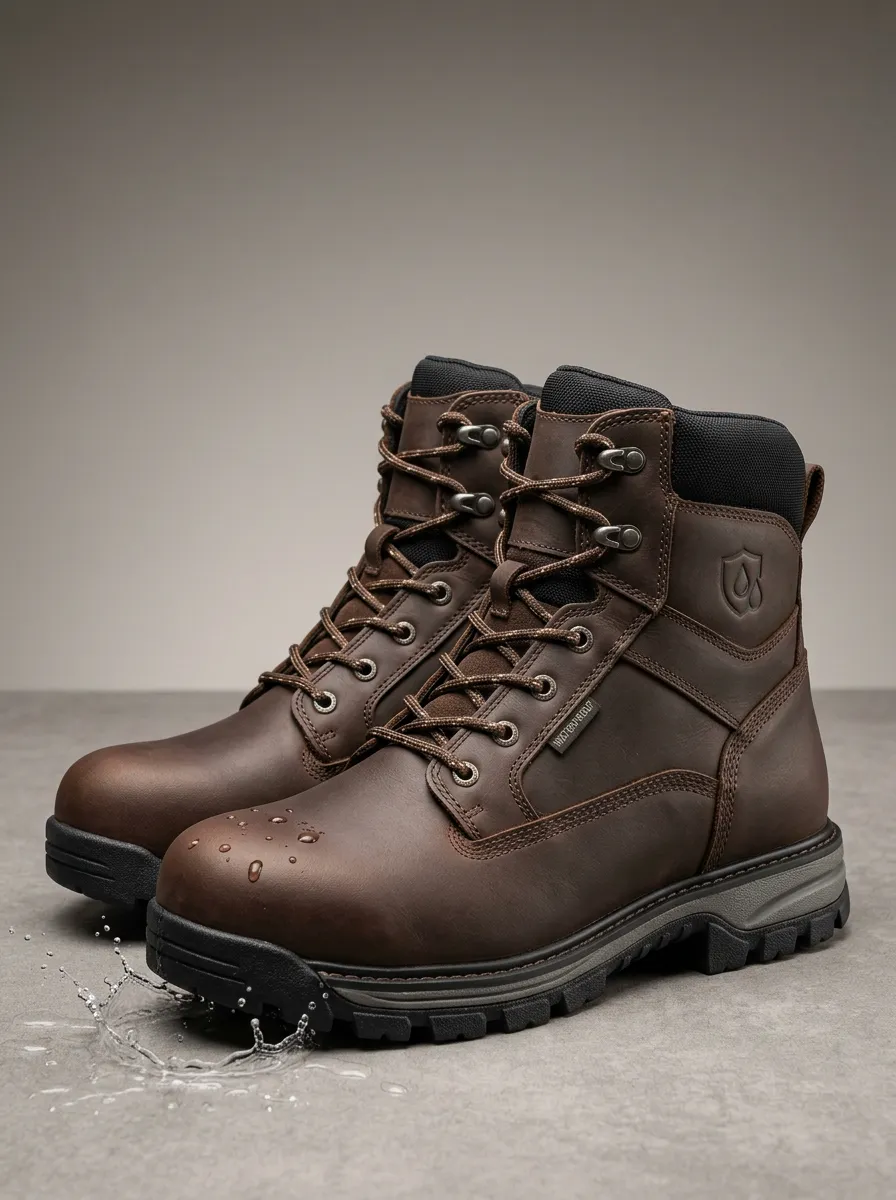 Utility-Ready Outdoor Men's Waterproof Work Boots