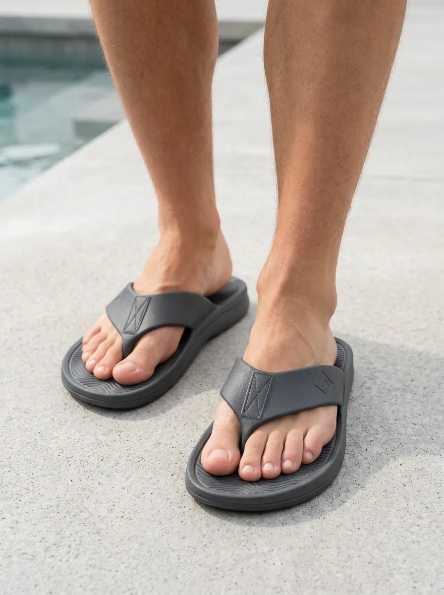 Men's Easygoing Casual Solid Patterned Flip Flops
