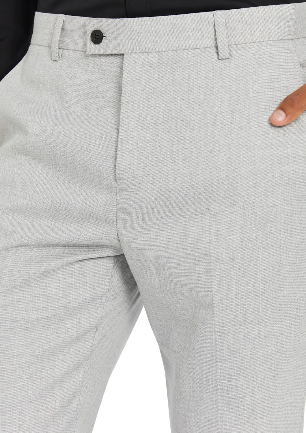 Minimalist Temperament Silver Grey Suit