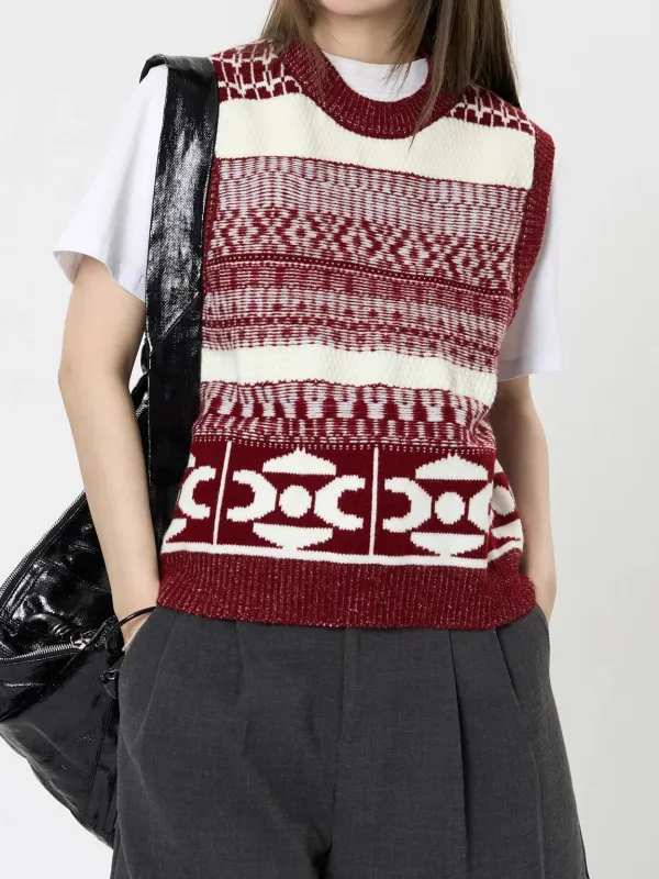 Womens Geometric Pattern Sleeveless
