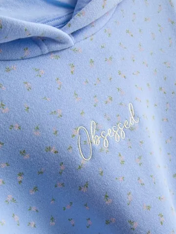 7-15yrs | Cotton Rich Ditsy Floral Hoodie