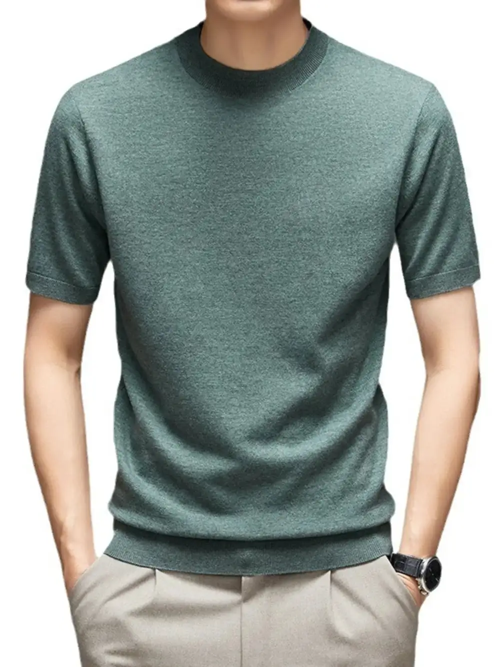 Round Neck Short Sleeve Top T-Shirt