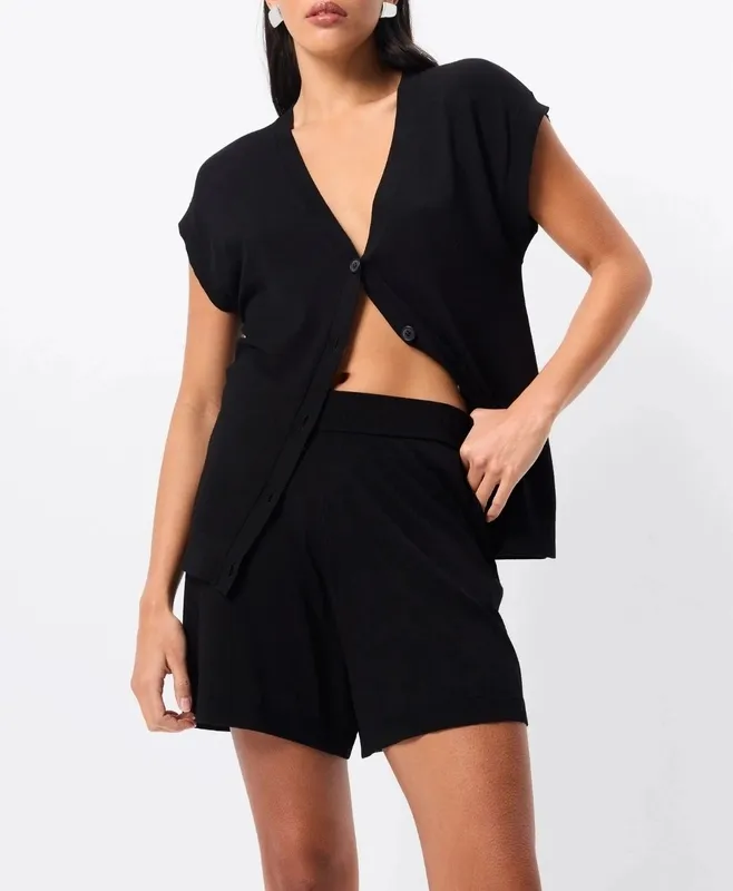 Black Knit Vest