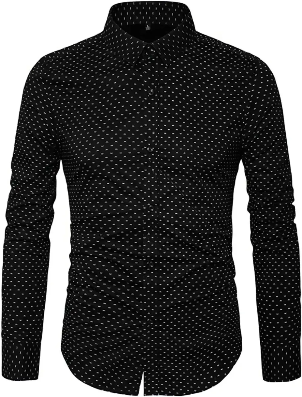 Polka Dot Long Sleeve Casual Shirt
