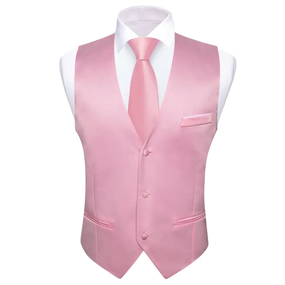 Refined Solid V Neck Casual Dress Vest