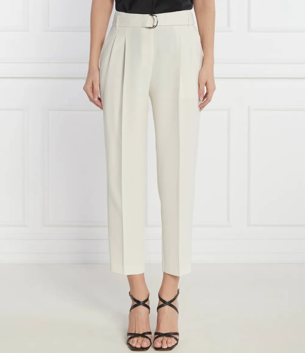 Classic Cropped High-Rise Tapered Women's Trousers