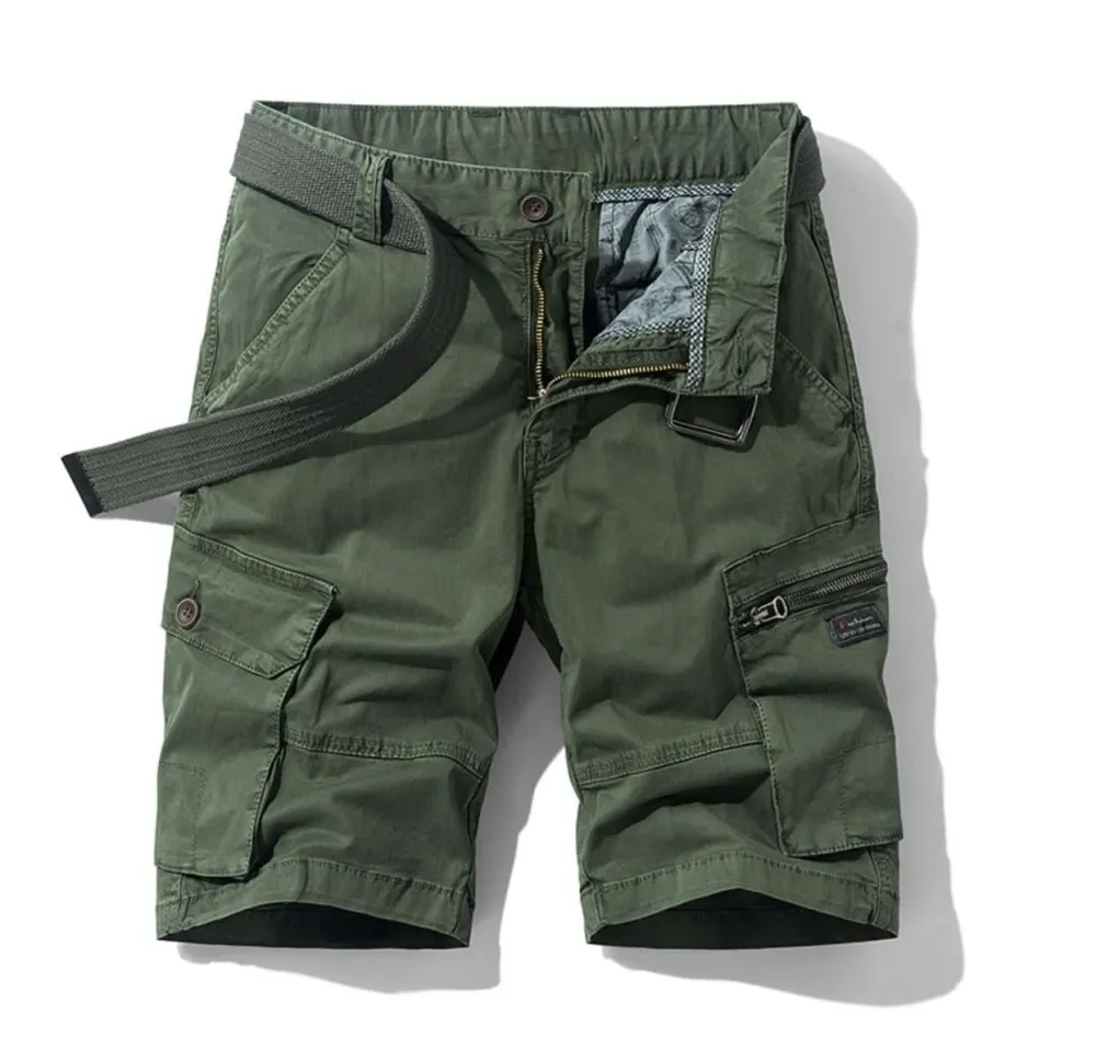 Men's Regular Fit Lightweight Woven Cargo Shorts for Daily Wear