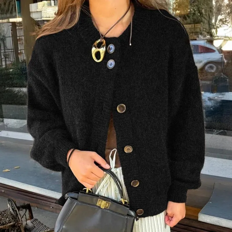 Faux Wool Cardigan