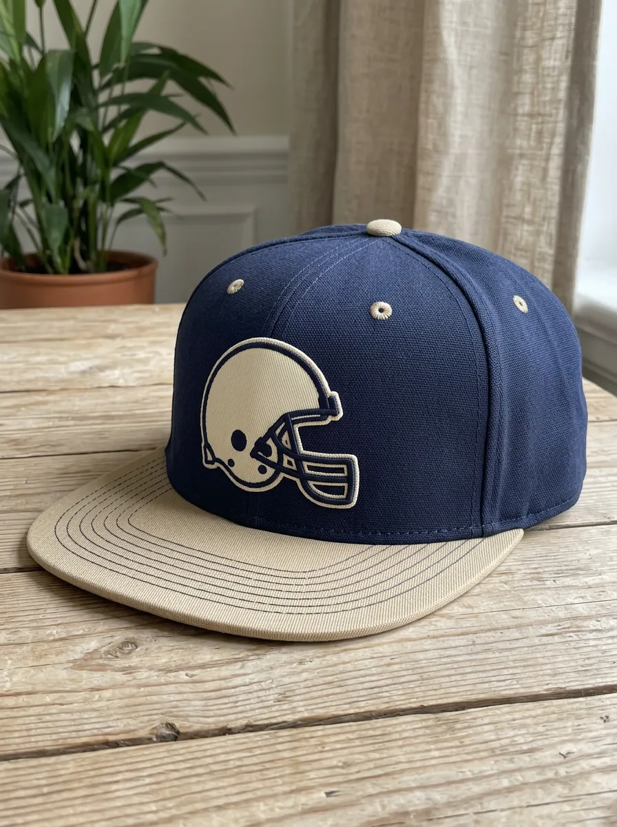 Men's Football Fan American Helmet Printed Snapback Cap