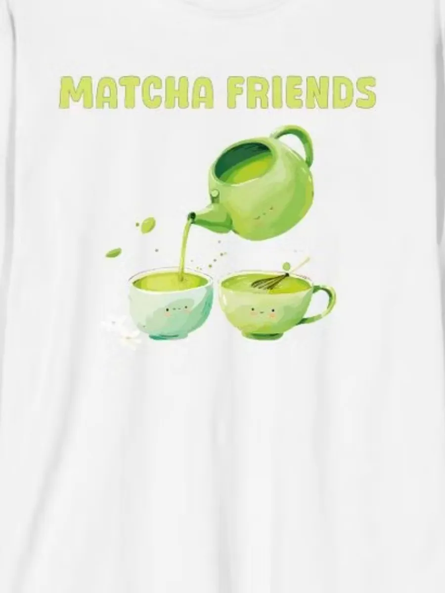Cartoon Matcha Graphic T-Shirt