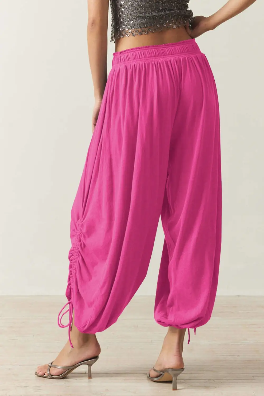 Everyday Drawstring Ruched Pants