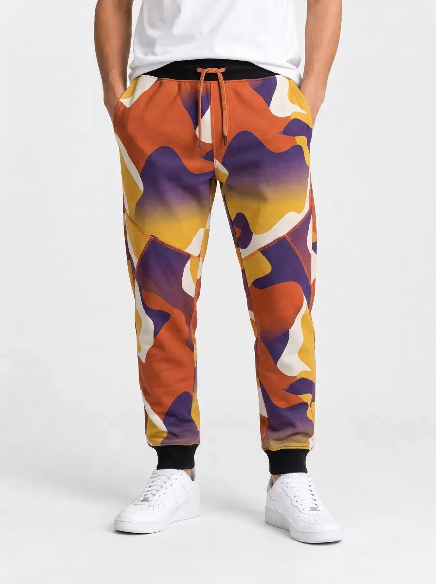 Men's Art Print Casual Joggers