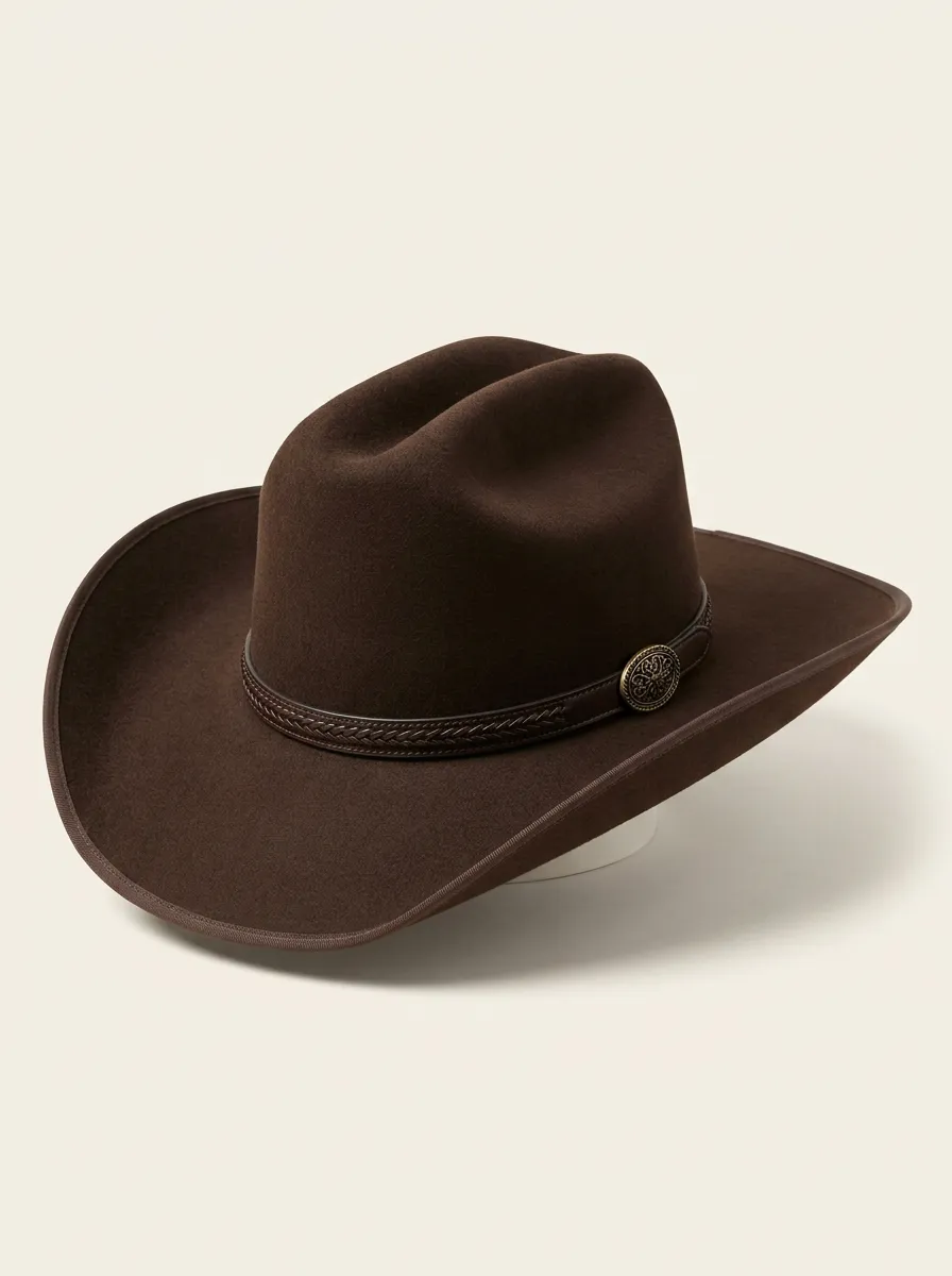 Statement Western Hat Featuring Braided Band