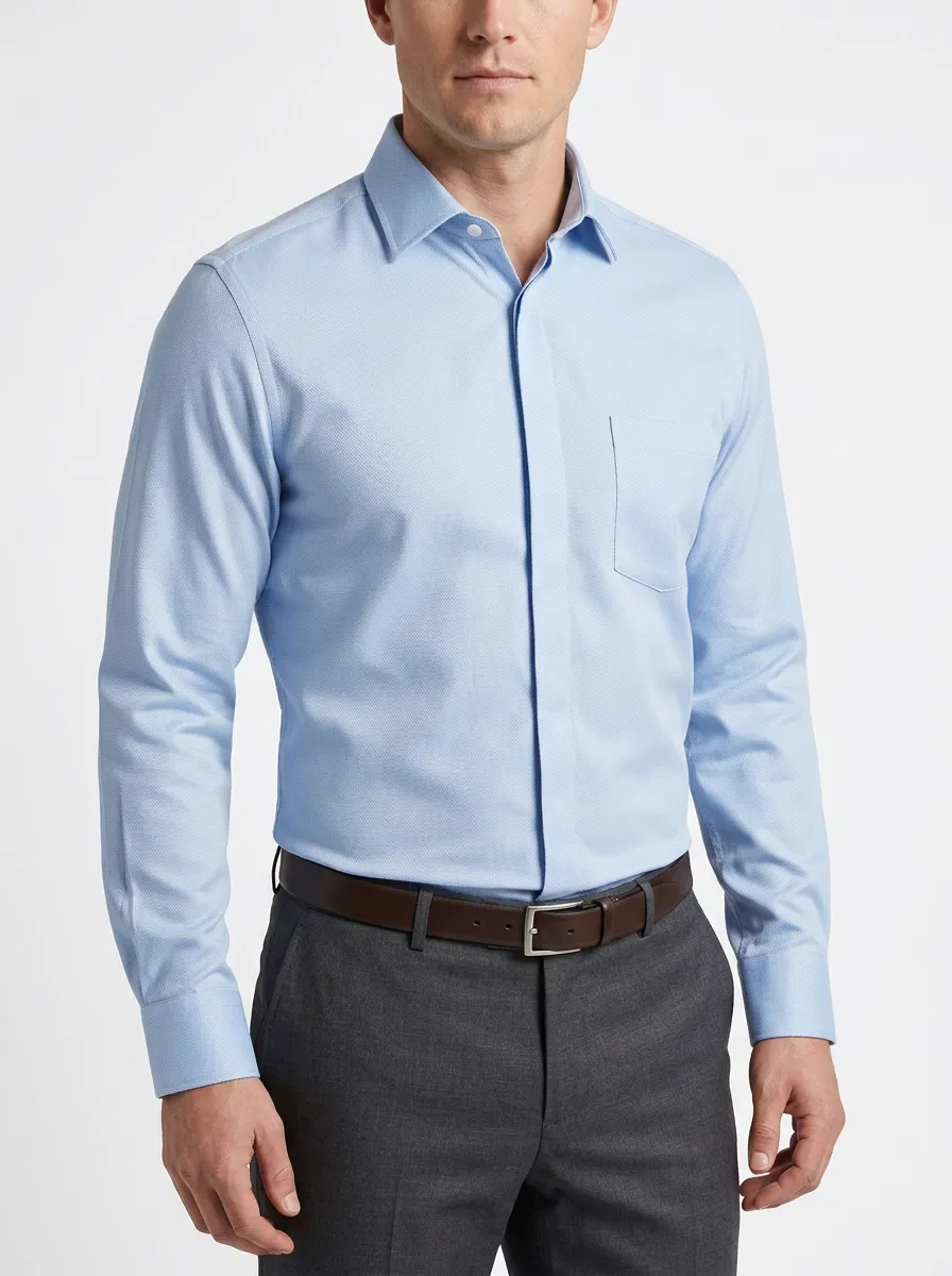 Men's Classic Textured Dress Shirt
