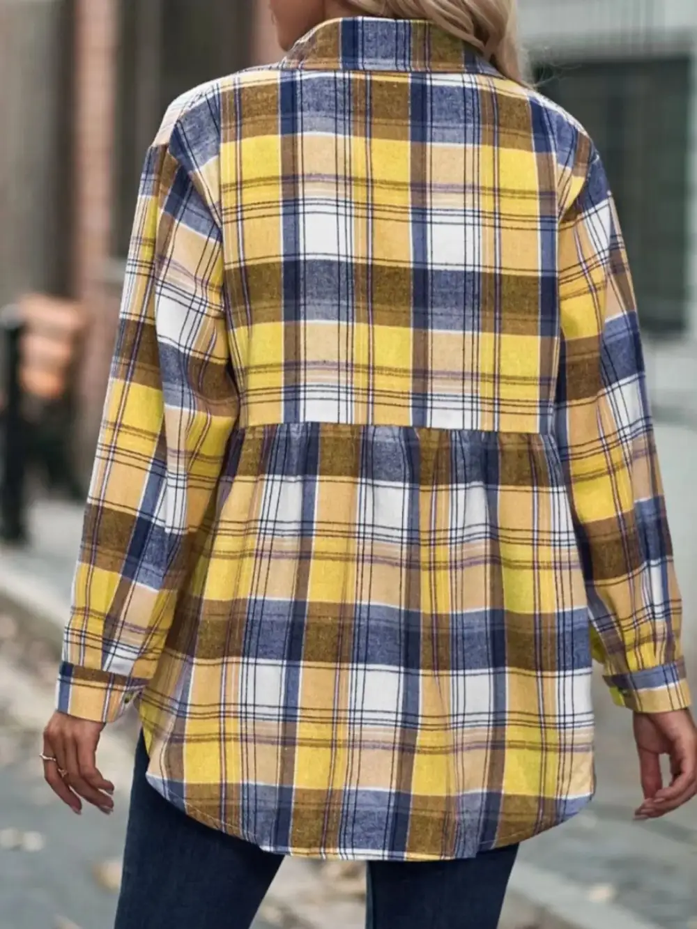 Everyday Plaid Button Down Long Sleeve Shirt