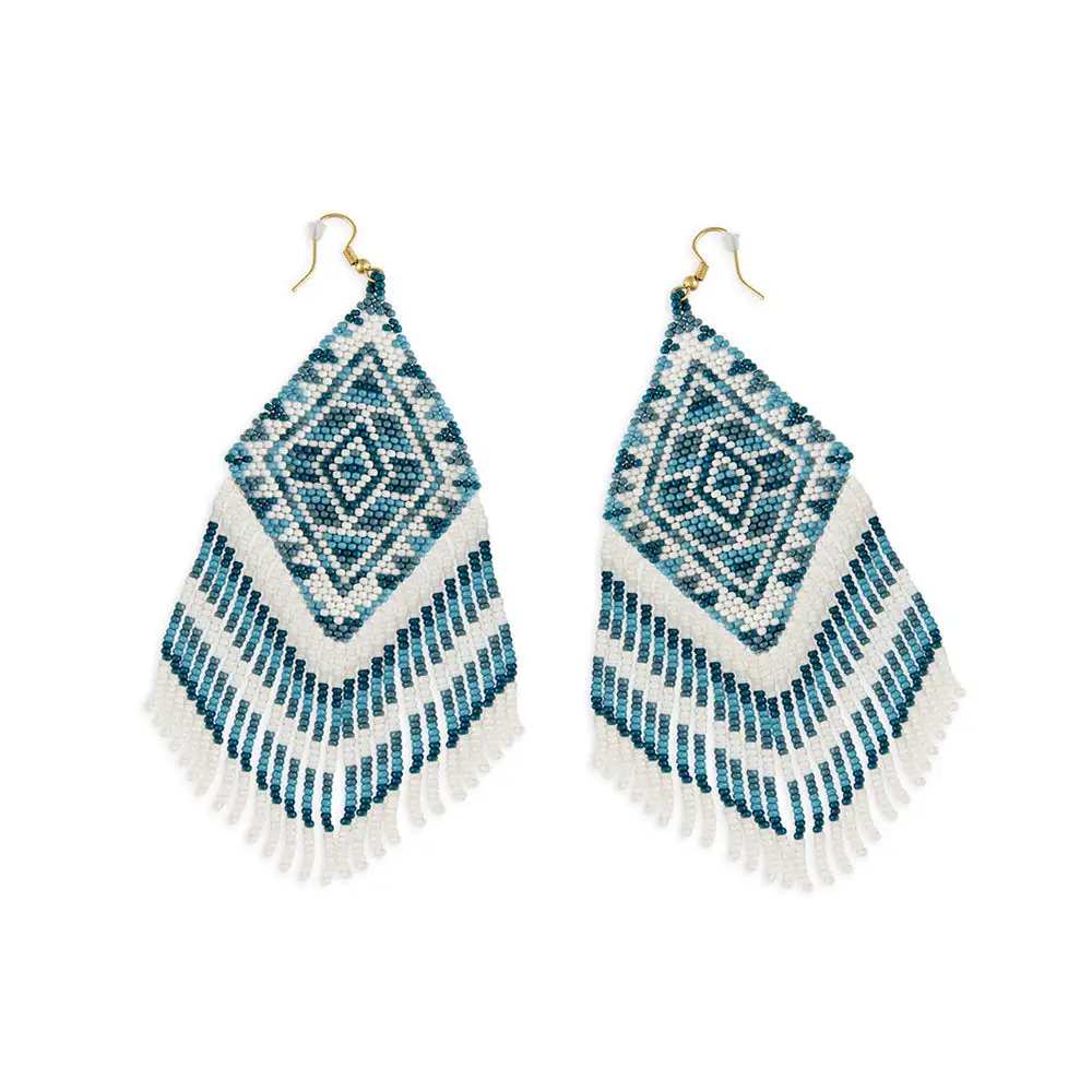 Ornate Artistic Artful Beaded Earrings