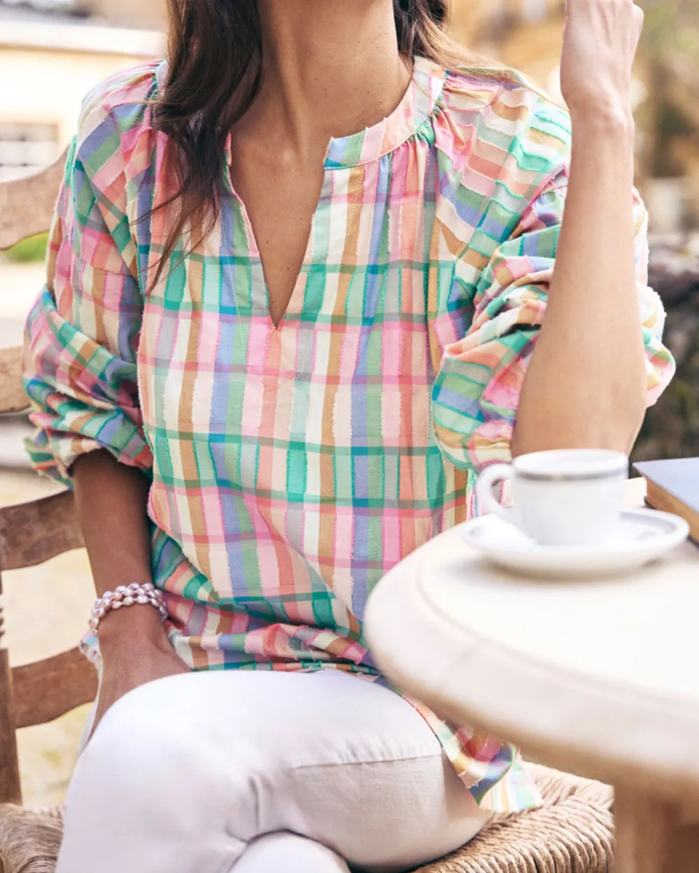 Cotton Check Top