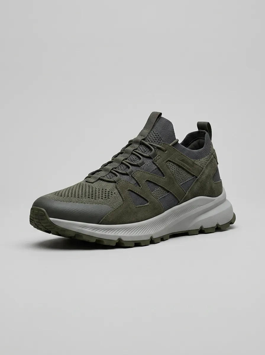 Men's Outdoor Enthusiast Olive Sneaker Graphic