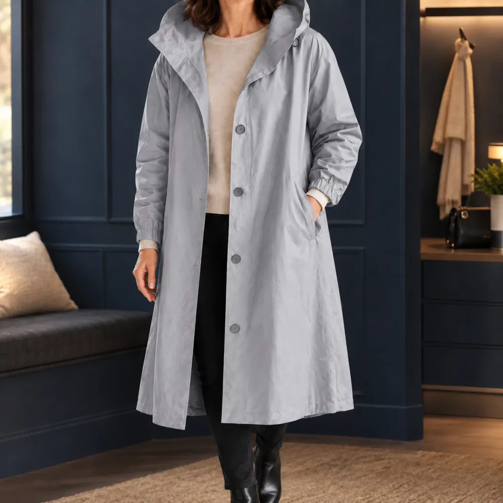 Hooded Longline Relaxed Overcoat