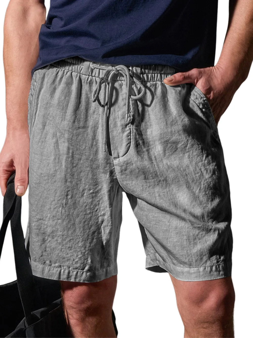 Structured Pull On Shorts