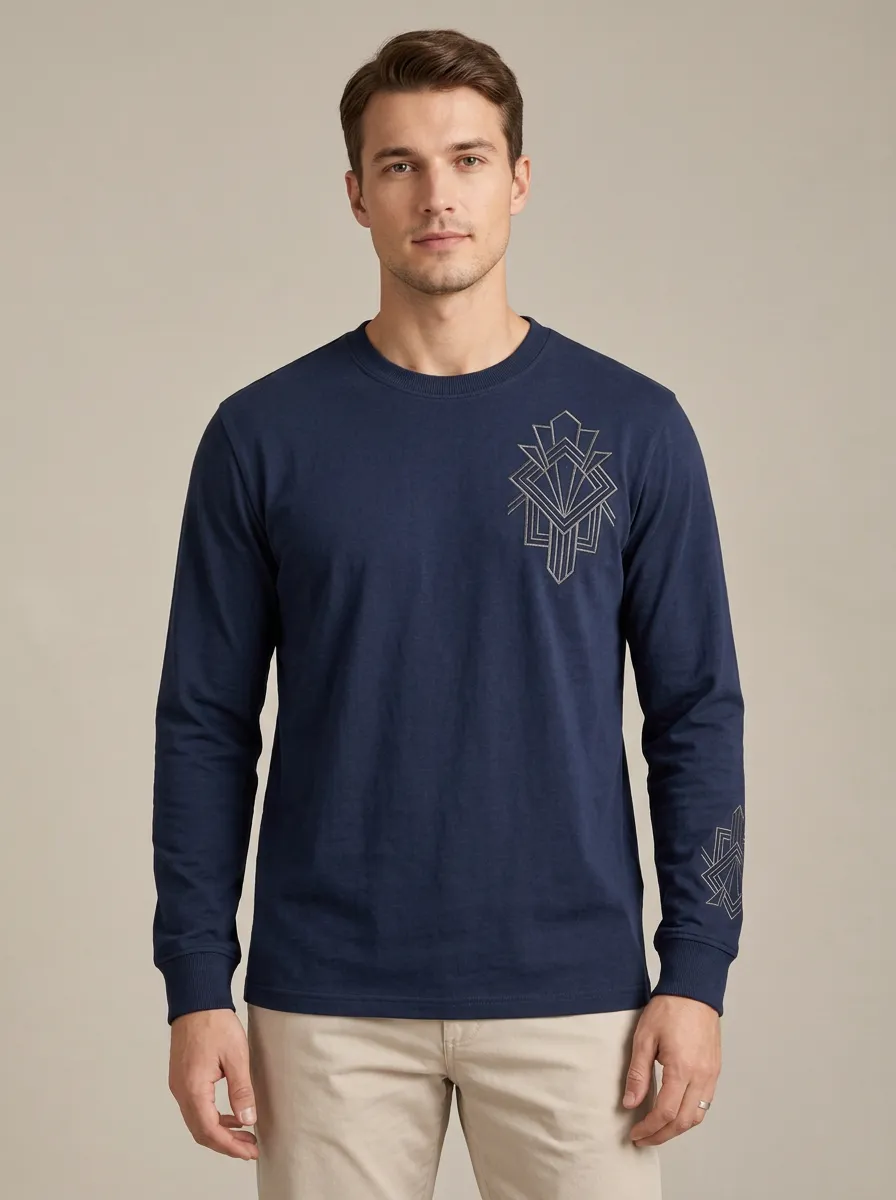 Men's Long Sleeve Modern Essential Relaxed Look Shirt