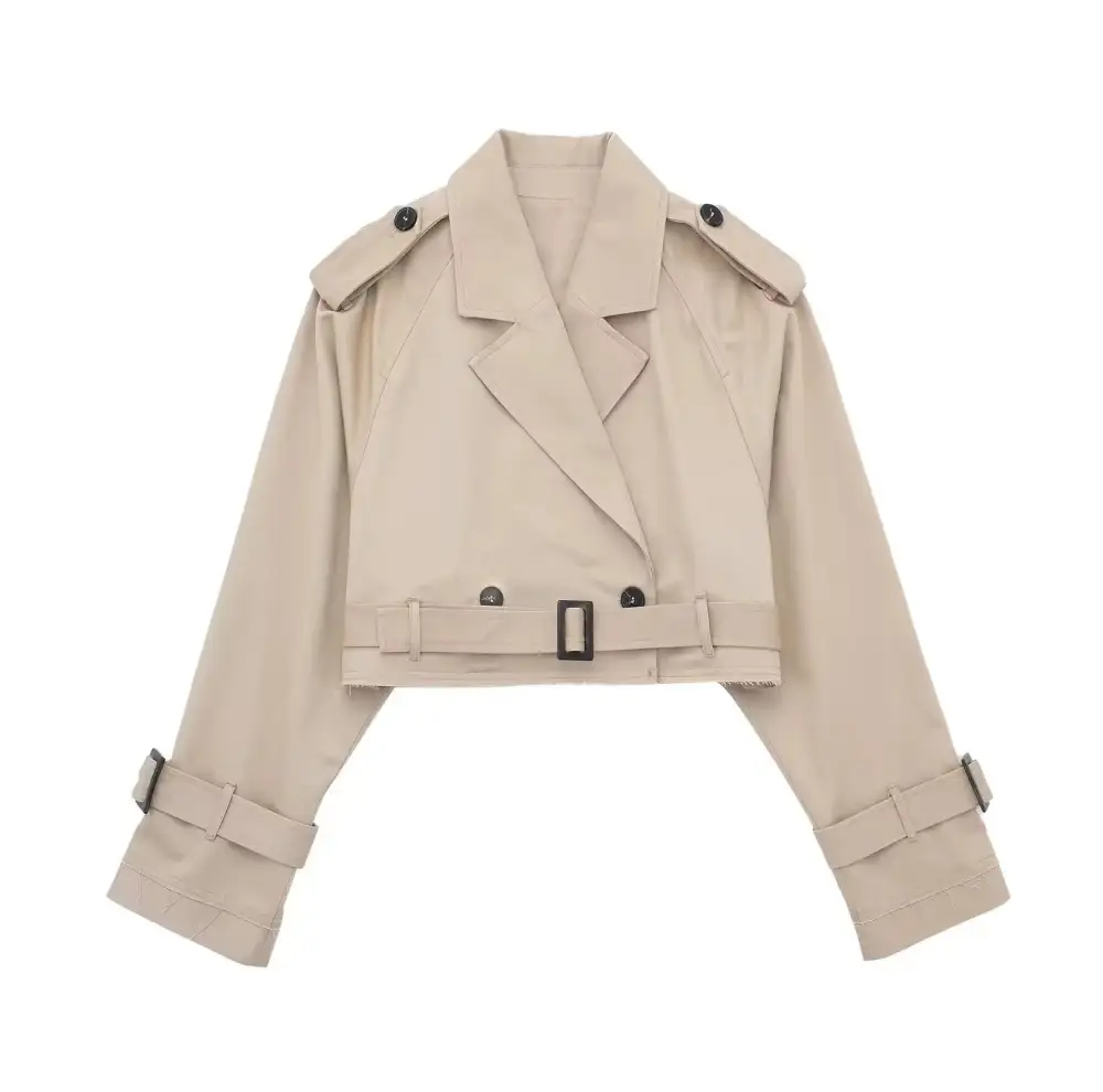 Refined Patch Pocket Trench Coat