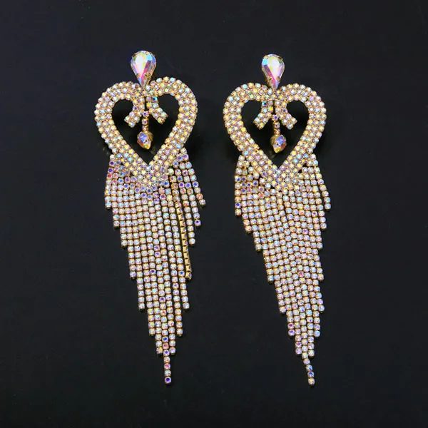 Heart Tassel Earrings