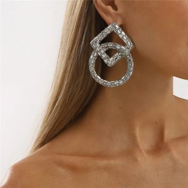 Vintage Round Statement Earrings