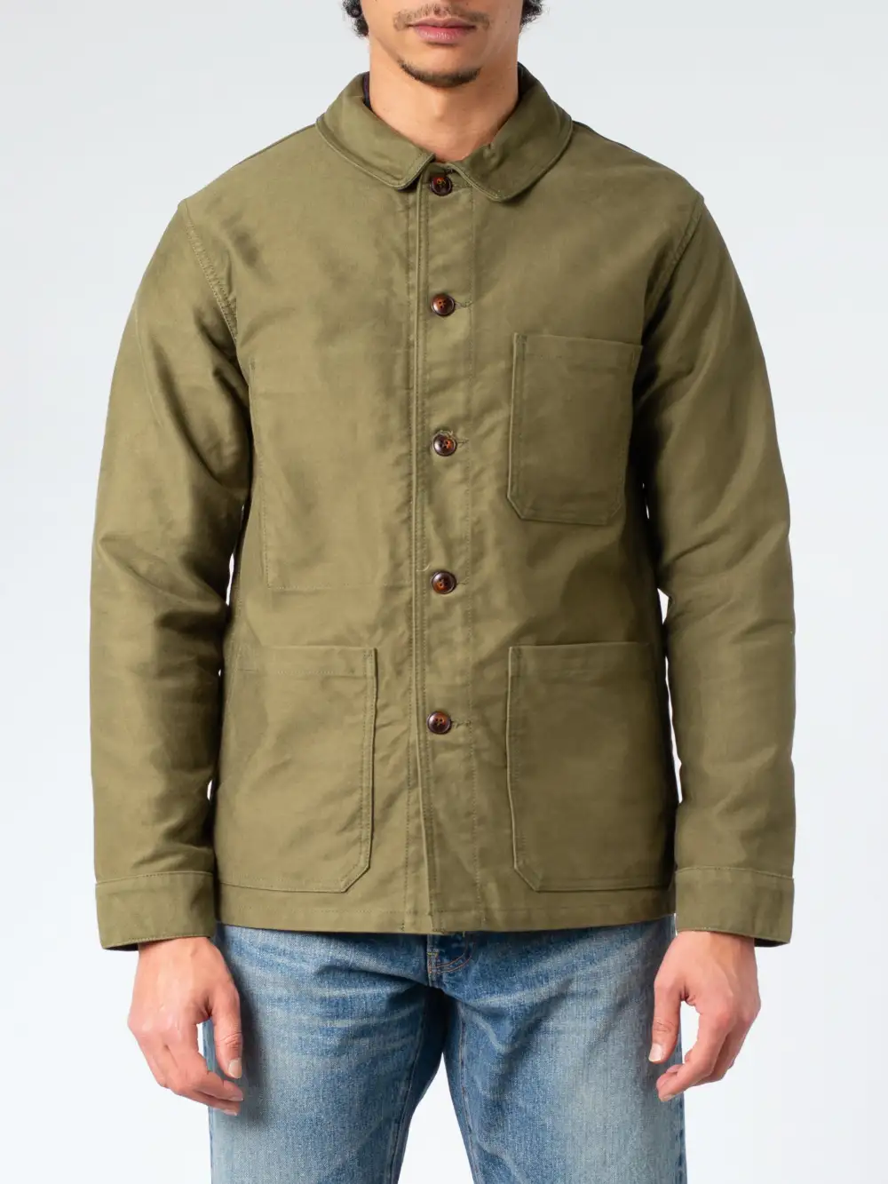 Men's Point Collar Moleskin Jacket