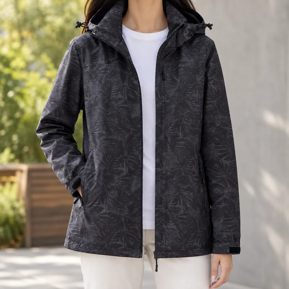 Printed Hooded Jacket