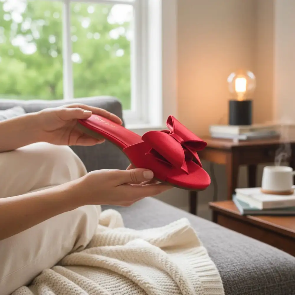 Vivienne Oversized Bow Satin Slide