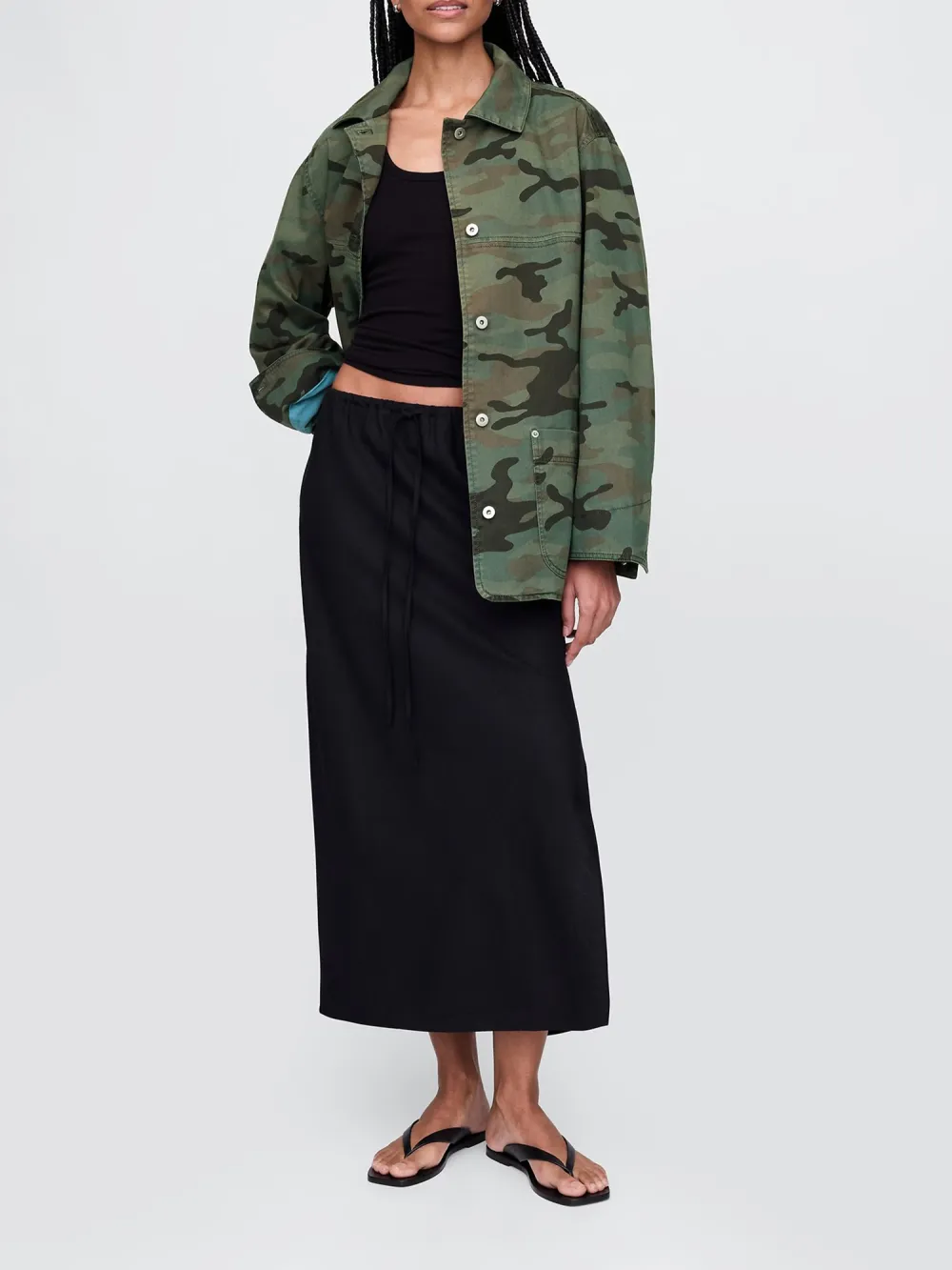 Cotton Mid Length Jacket
